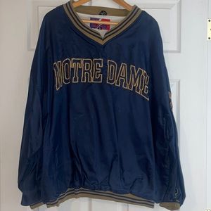 Pro Player Notre Dame large pull over jersey rain resistant